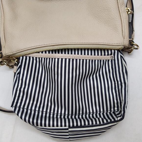 Kate Spade New York Beige Pebbled Leather Zipper Closure Crossbody Bag - Picture 16 of 16